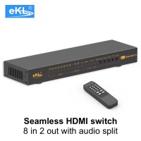 Bộ gộp hdmi 8 vào 2 ra hỗ trợ 4kx2k chính hãng EKL-812HA